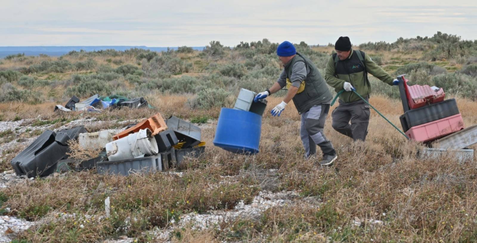 Recolectaron 15 toneladas de plástico en la limpieza en las islas Tova y Tovita