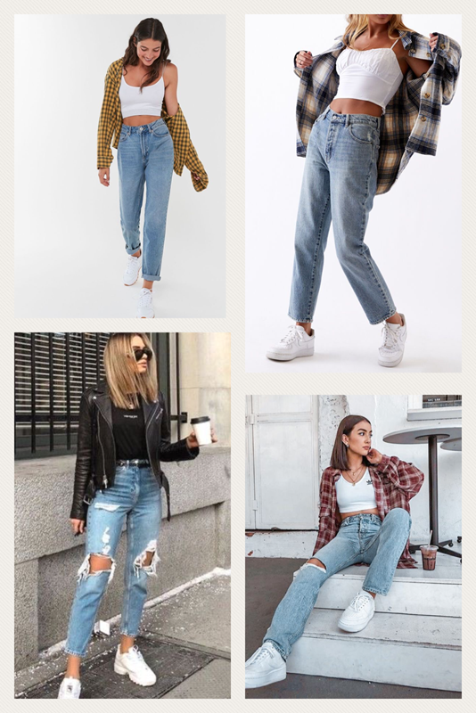 Como combinar best sale los mom jeans