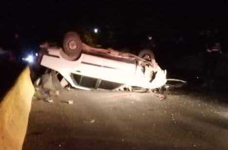 Vuelco en el puente del Arroyo Esquel: 2 de los ocupantes sufrieron lesiones graves