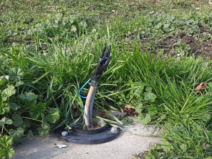 Robaron las farolas de la Terminal de Ómnibus de Esquel