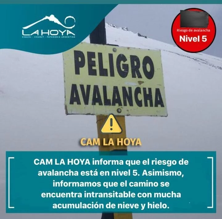 La Hoya: importante riesgo de avalancha tras las últimas nevadas