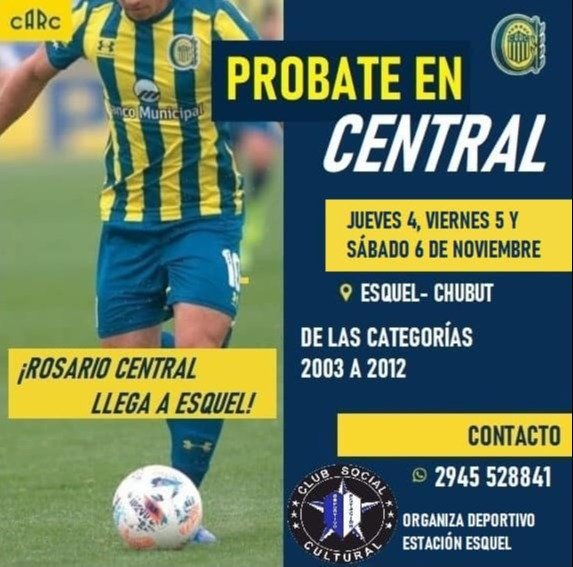 Prueba de jugadores en la región - Rosario Central