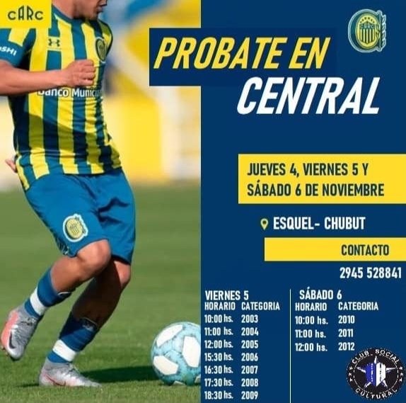 Prueba de jugadores en la región - Rosario Central