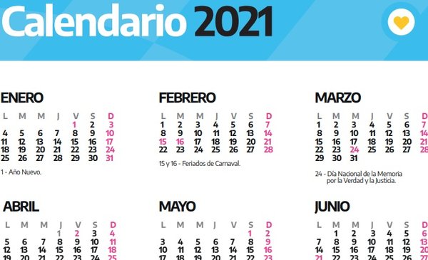 Calendario 2021 Todos Los Feriados Y Días No Laborables En Argentina 3908